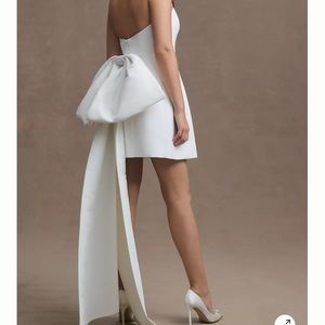 Sachin & Babi Grace Strapless Back-Bow Mini Dress